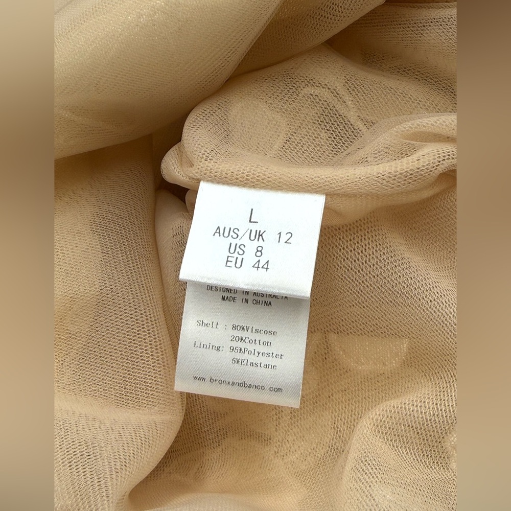🆕 BRONX & BANCO 🧿 NWOT Jasmine Blanc Corset Midi Dress, Sz L US 8 - Picture 17 of 17